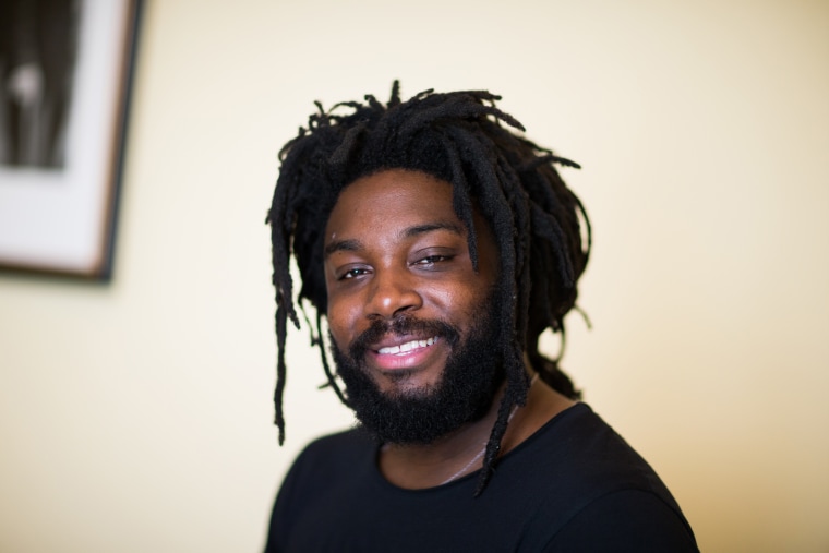 Jason Reynolds at the Lit.Cologne literature festival in Cologne, Germany